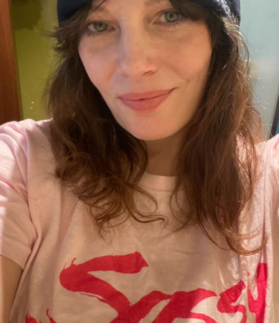 Honored to be a model for Sassy Magazine founder Jane Pratt's line of t-shirts supporting women's rights!