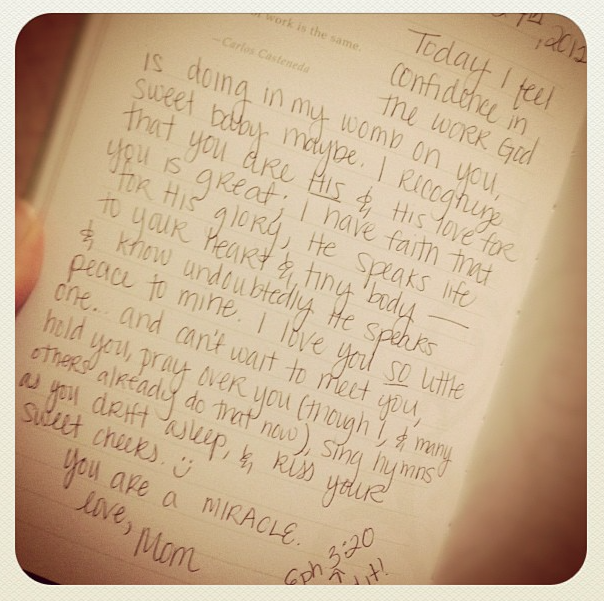 An excerpt from the journal I kept for Micah while I was on bedrest. To be perfectly honest... reading this now is still painful, fully aware that the life the Lord was speaking into my little one wasn't for this world. But even still... He is faithful. And I still hope for all those things when we are reunited someday. <3
