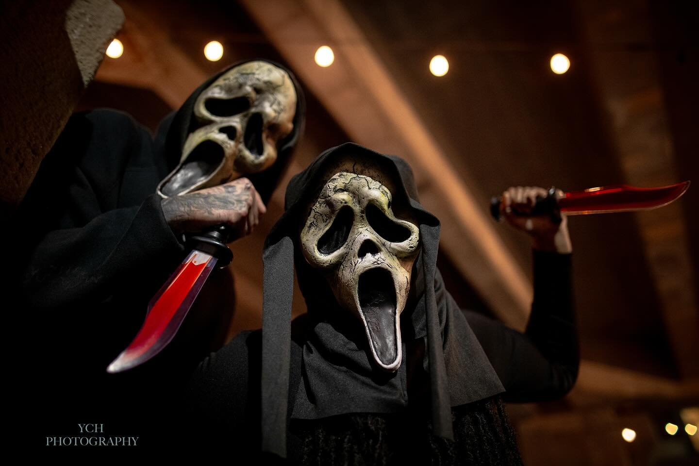 The Ghost Face takeover of the grunge and ruggedness of this city is perfect for those darker more “in the shadows” moments. #scream #ghostface #film #cinema #kansascity #atdusk #runallnight #photography #famous #iconic #halloween #scary