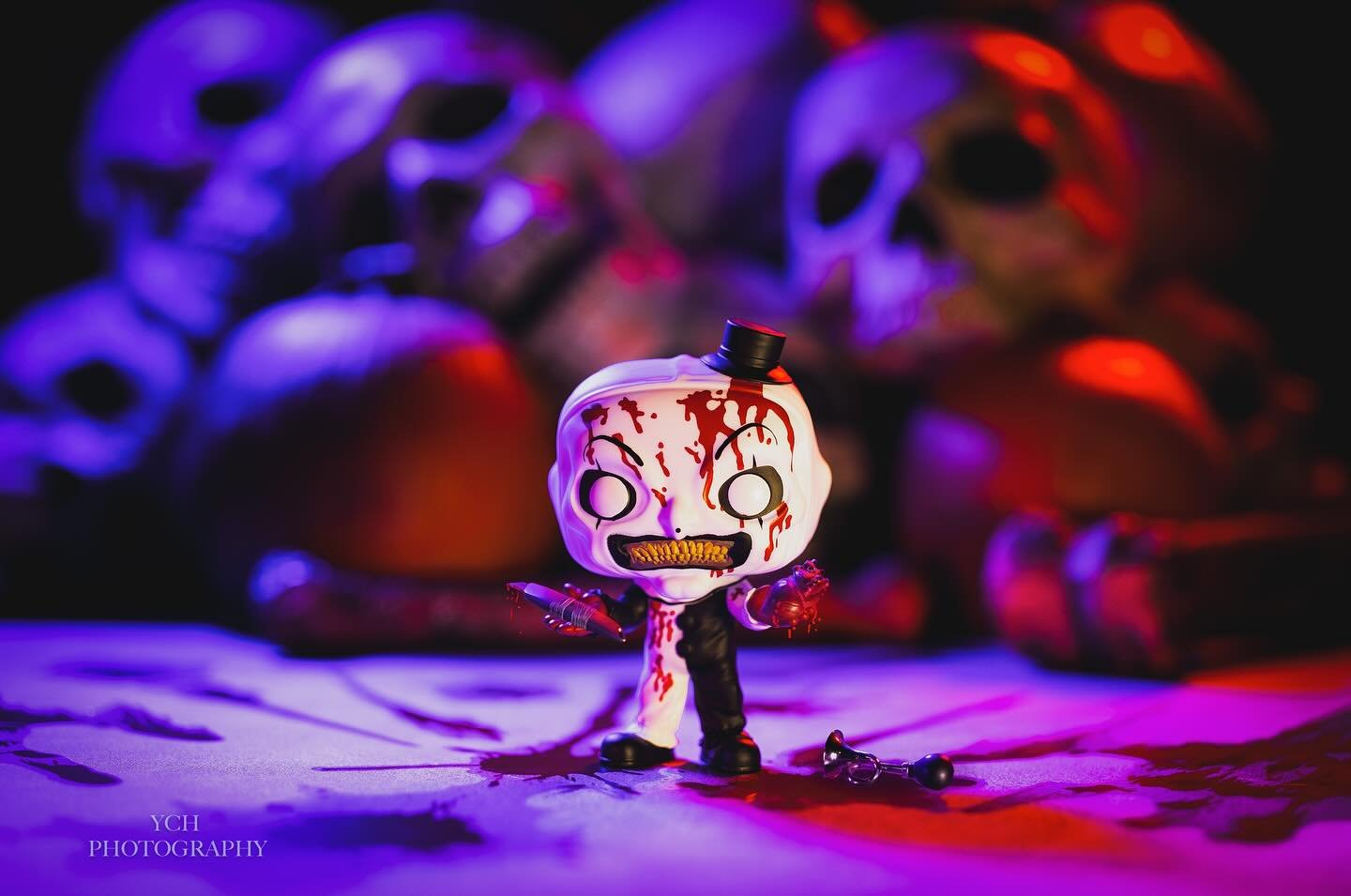 Finally got some free time to arrange some things together and capture shots of the very popular “Art the clown”.
Definitely fun to create and if you would like to check out more of these images you can go over to @thefunkoninja to see wh