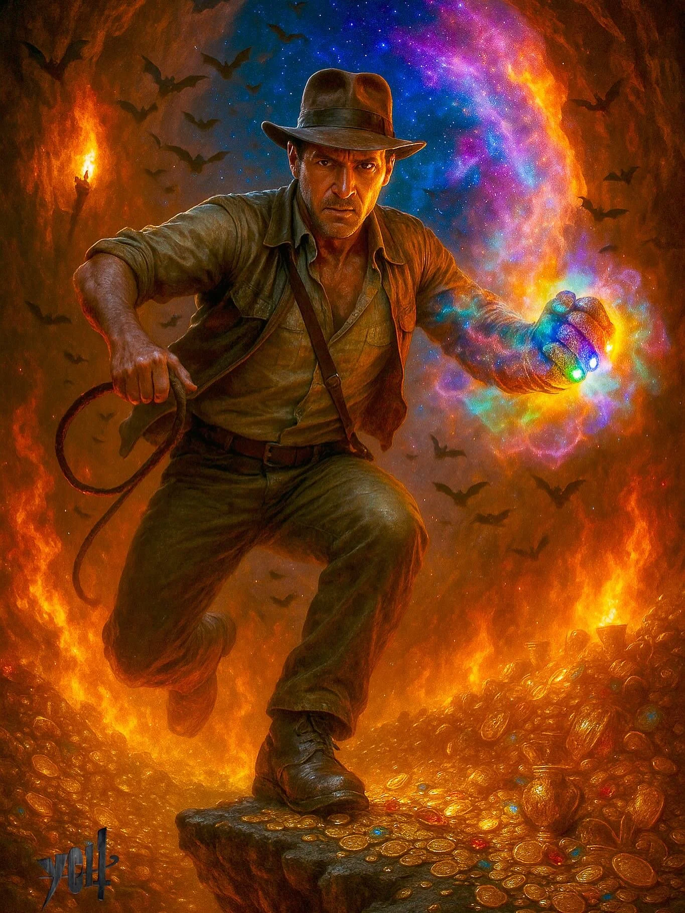 The cross over that we desperately need! #indianajones #marvel #infinitygauntlet #adventure #treasure #itsnotgoinginamuseum #cavedweller #whenisnaptime #photoofday #instapic #dreambig #dontstop #artistic #create #youcanthackettproductions