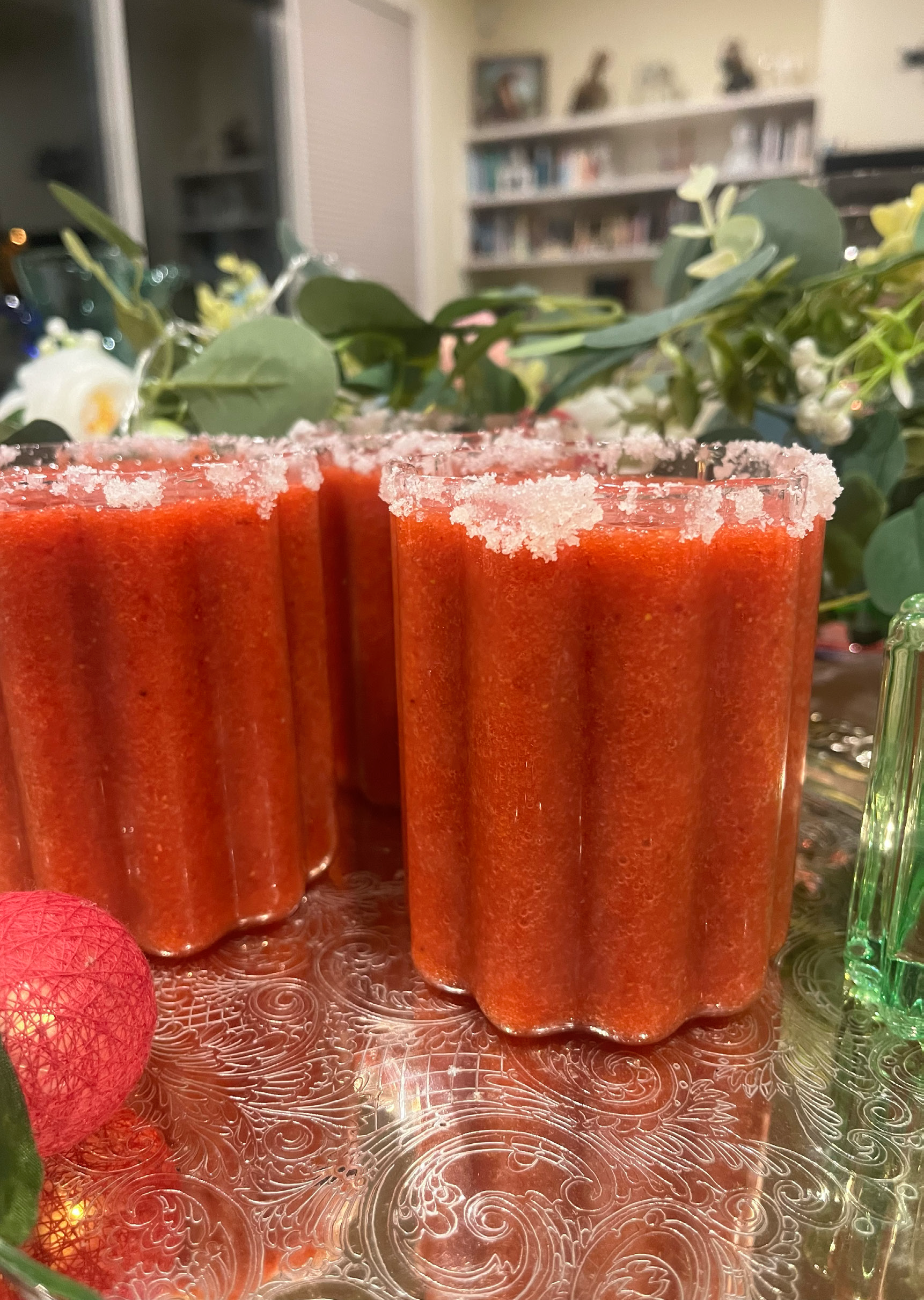 Frozen Strawberry and Passionfruit Daiquiri Daze