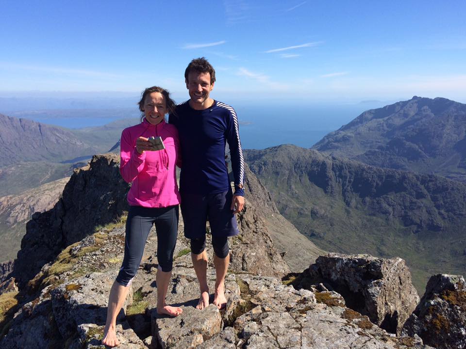 Finished (in more ways than one) on Gillean. If I hadn't carried that whisky I wouldn't have been so tired. Gars Bheinn is the starting peak, right of shot.