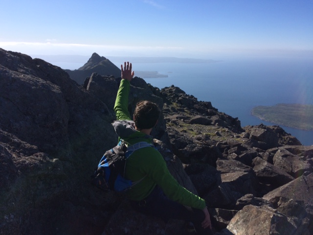 Waving goodbye to my knees. Photo: Libby Peter.