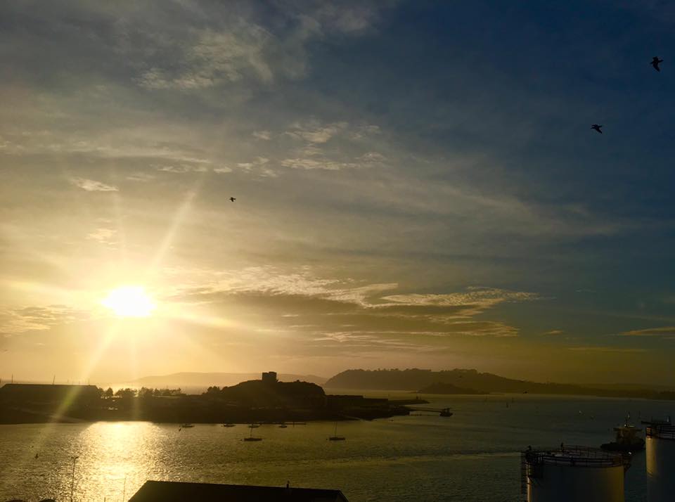 Sunset from the Plymouth Hoe