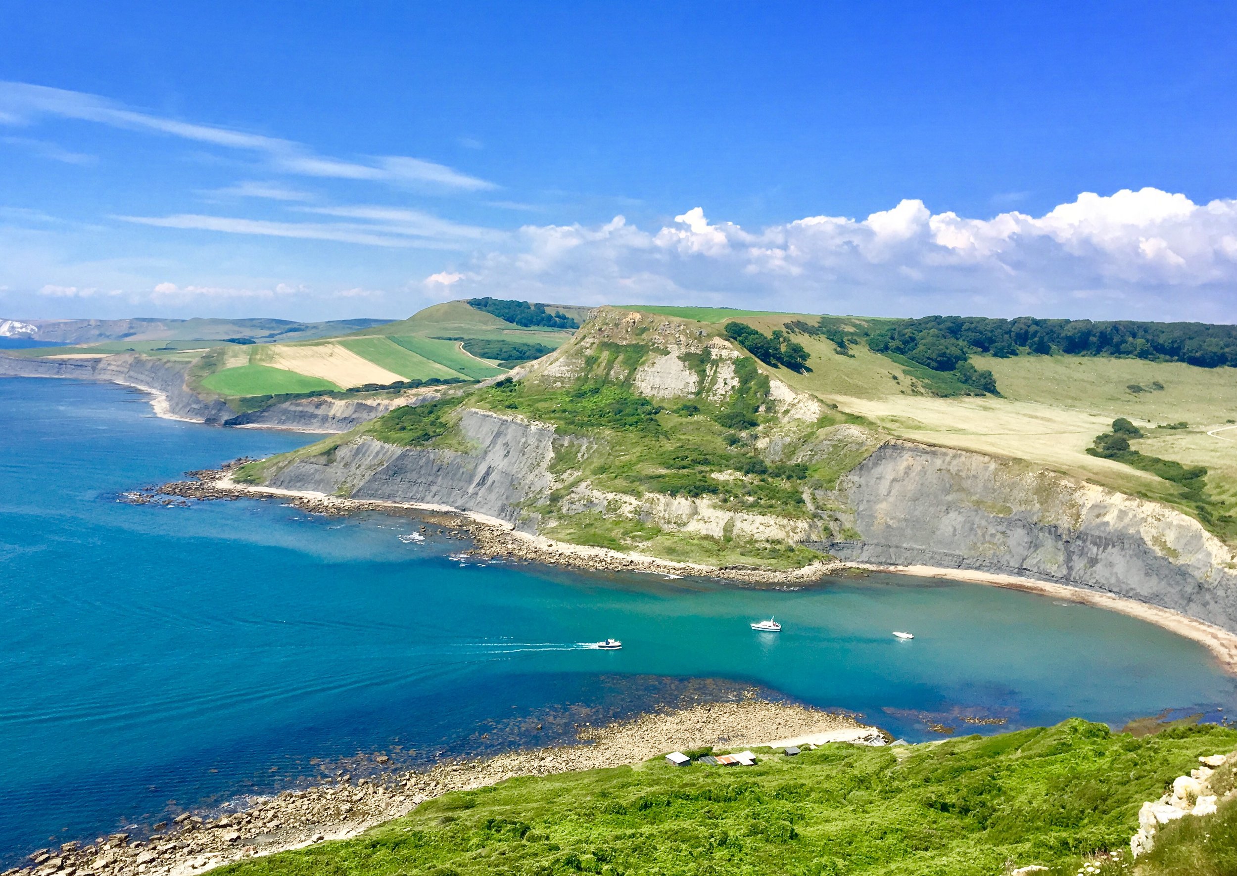Definitely not wishing I had a yacht, at Chapman's Pool.