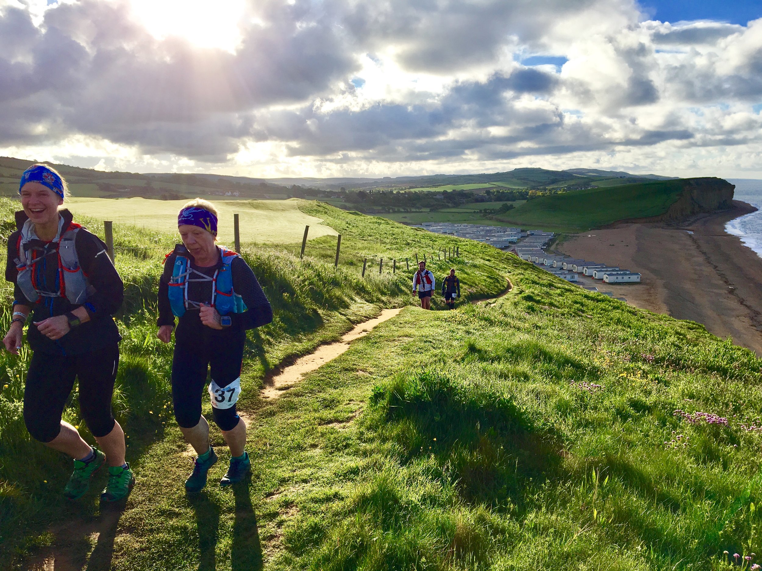 The day I got paid to run a big chunk of the path! Working as a running guide, sweeping back markers on the brilliantly organised Jurassic Coast 100 by Climb South West. If you want to see bloody minded grit and determination: hang out at the back of an Ultra through the night - that's where the real heroes are.