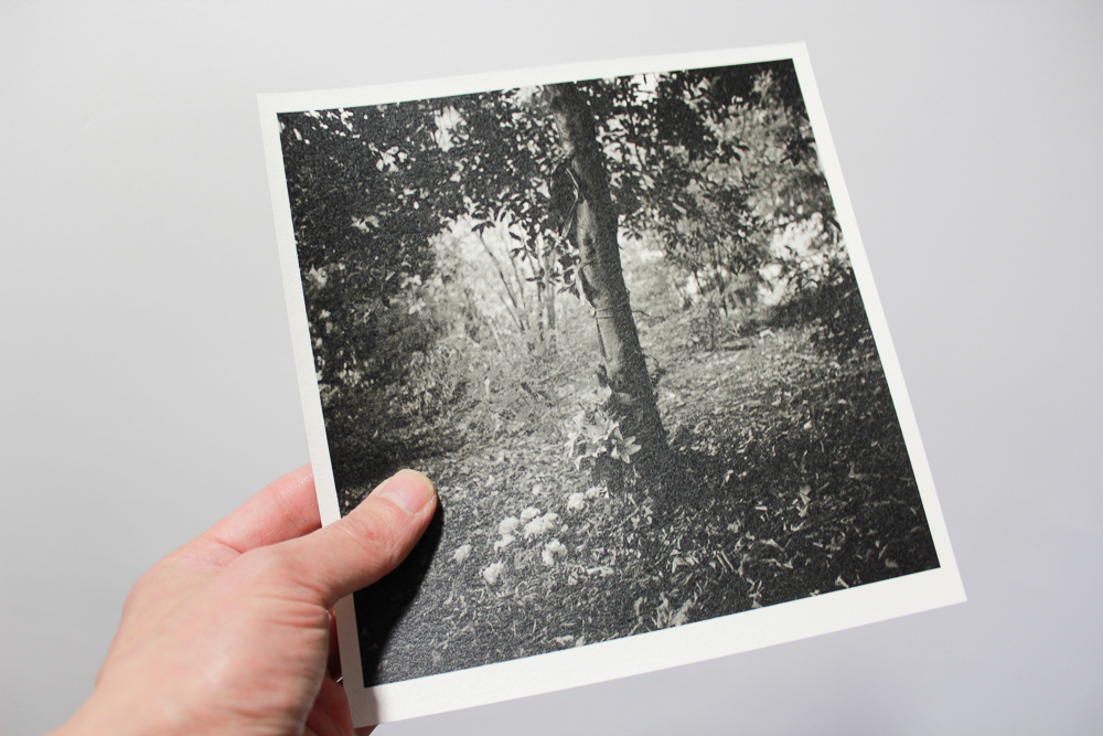 The finished print in hand. Tactile, simple, analogue pleasures