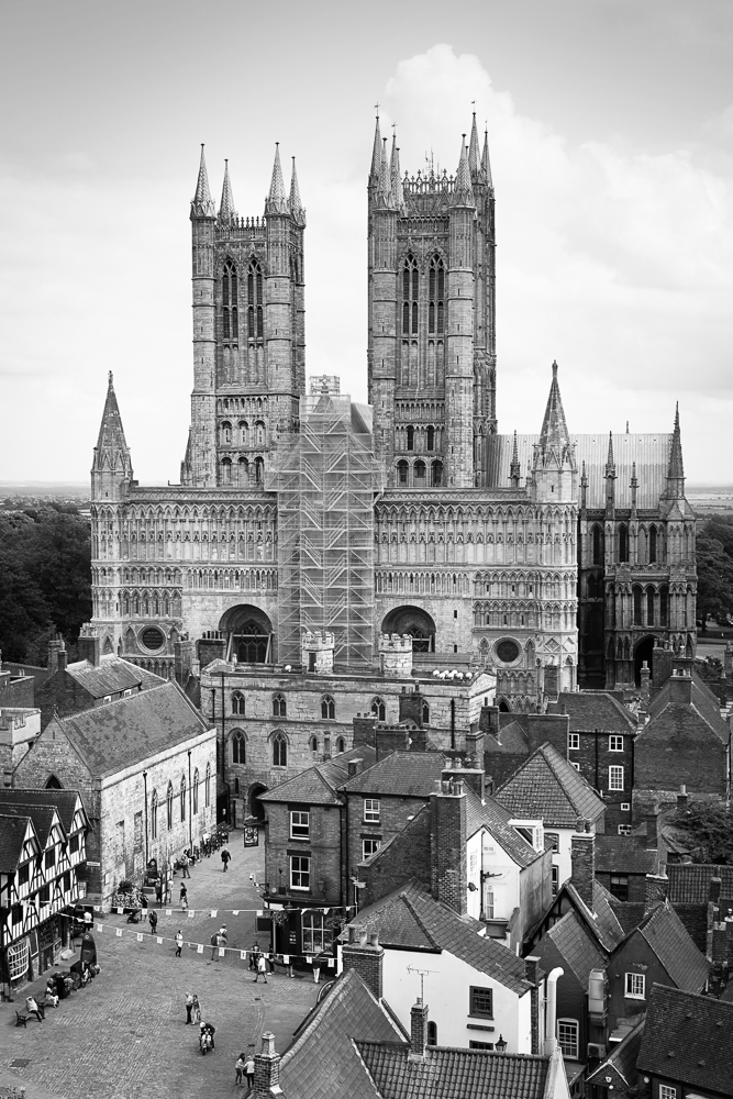 Lincoln Cathedral, as seen from the Castle. Sony A7II with 55mm lens.