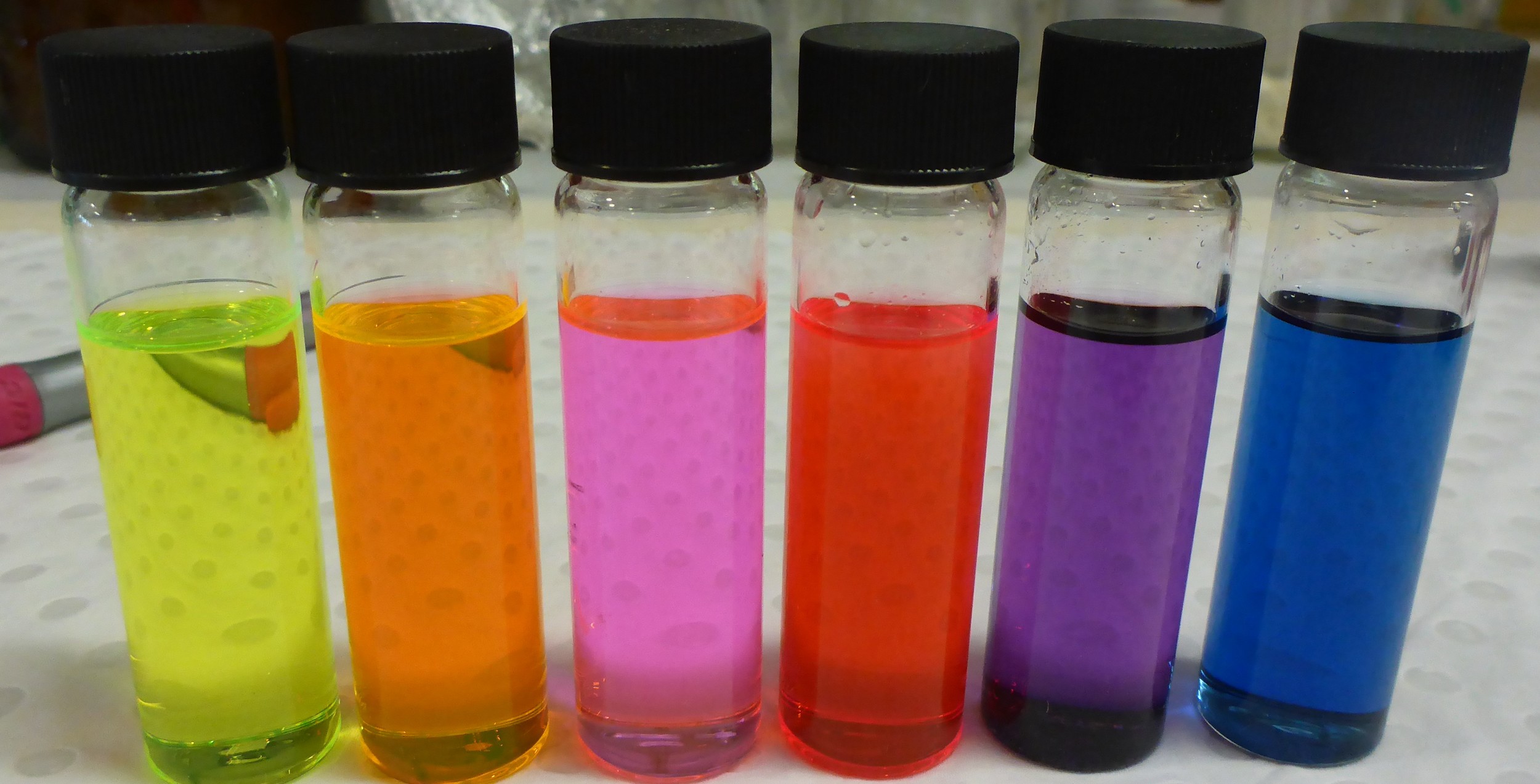 Solutions of organic dyes