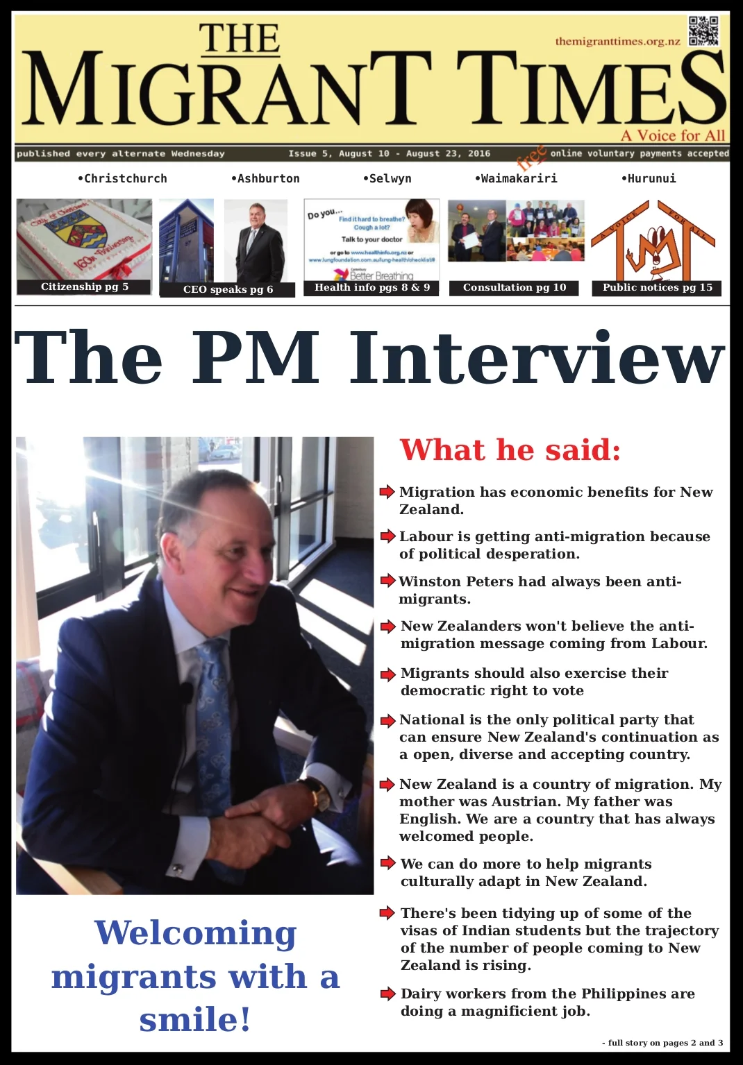 Click on the image to read the pdf version    Issue 5, August 10 - August 23, 2016