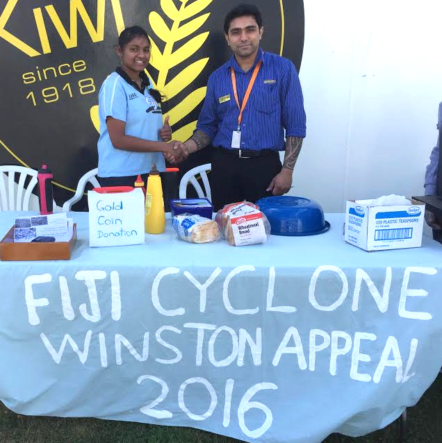 Fiji youths led by Alvina Lal, a 19-years-old student, raising funds to help the victims of Cyclone Winston.jpg