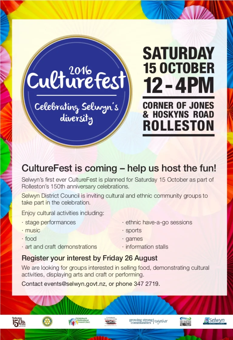 Selwyn: Come, be a part of Rolleston 150th anniversary