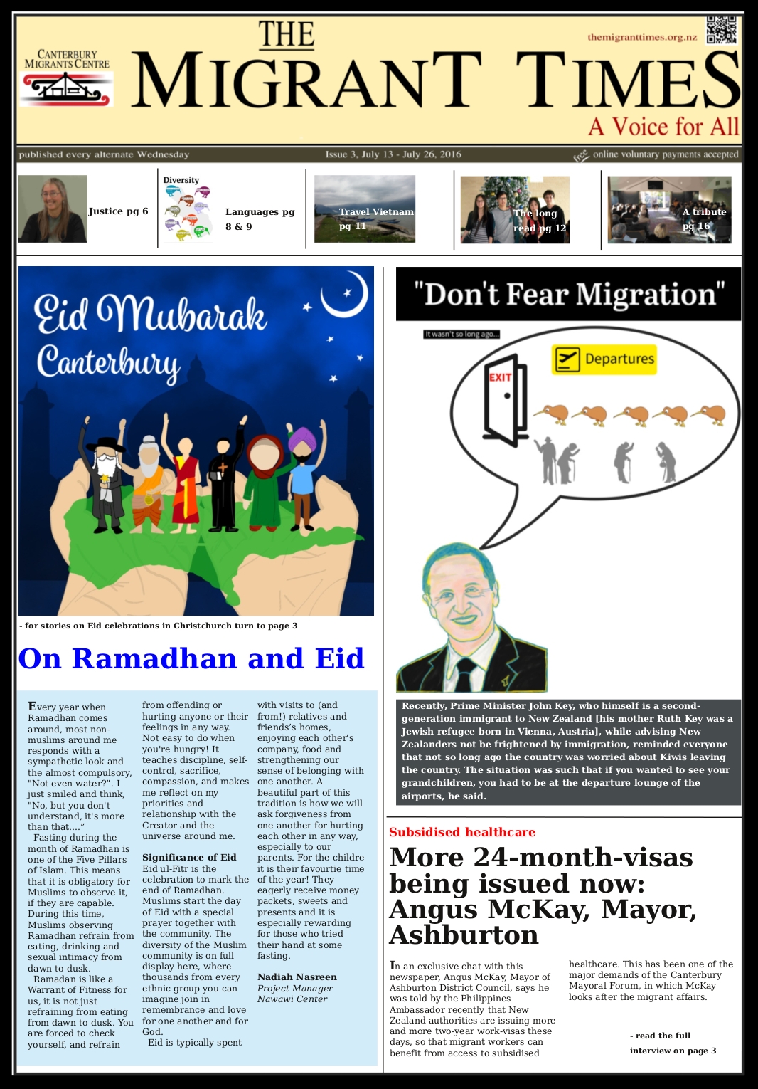 Click on the image to read the pdf version    Issue 3, July 13 - July 26, 2016