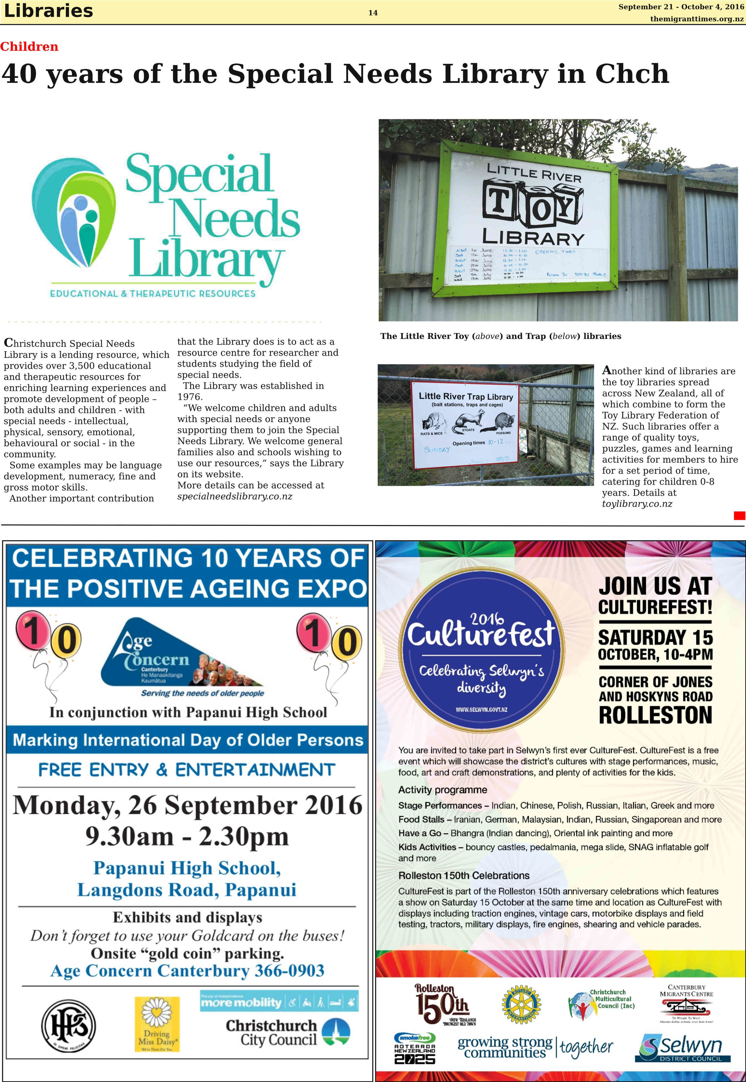 Click on the image to enlarge it and read the printed version of the story