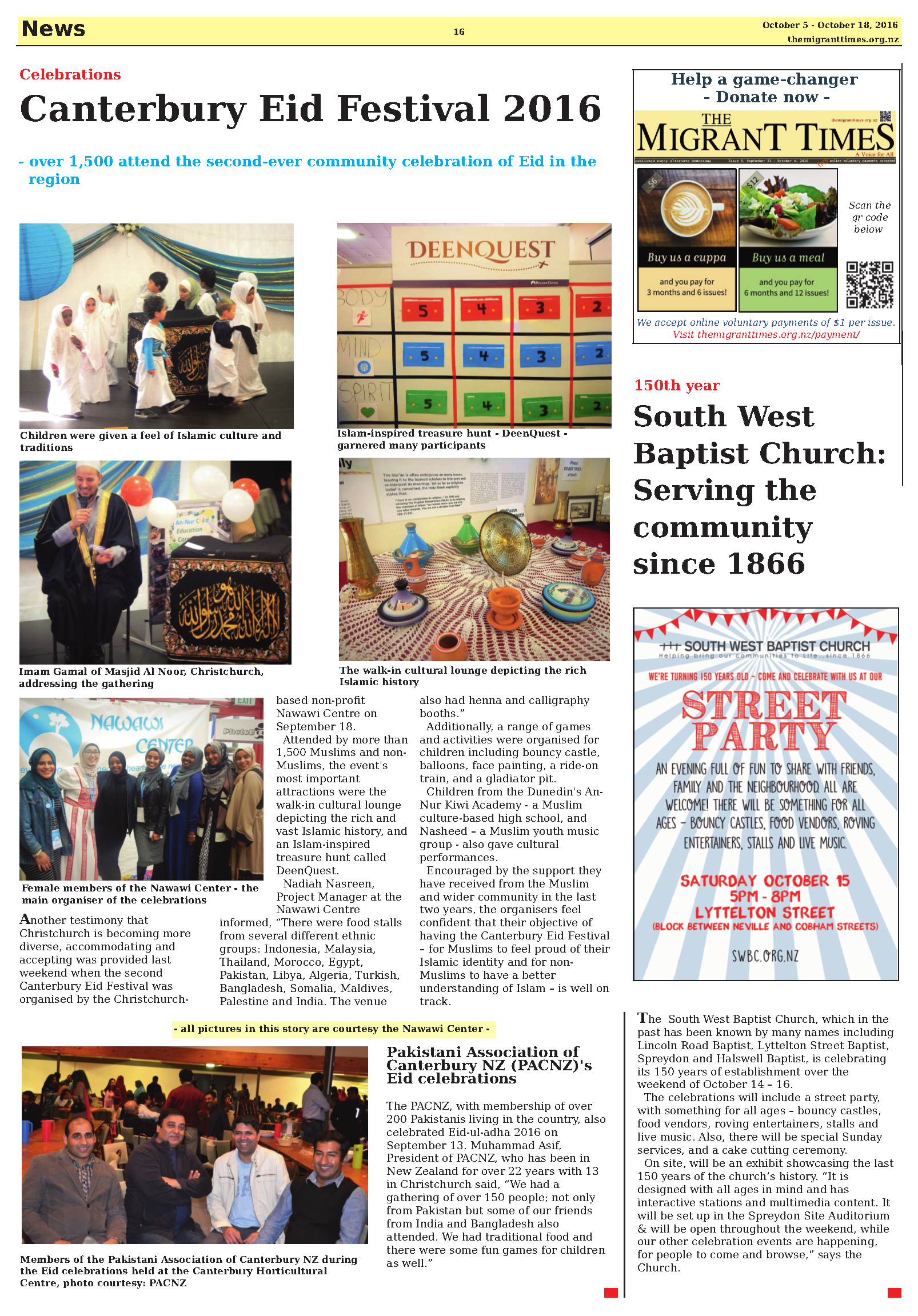 Click on the image to enlarge it and read the printed version of the story