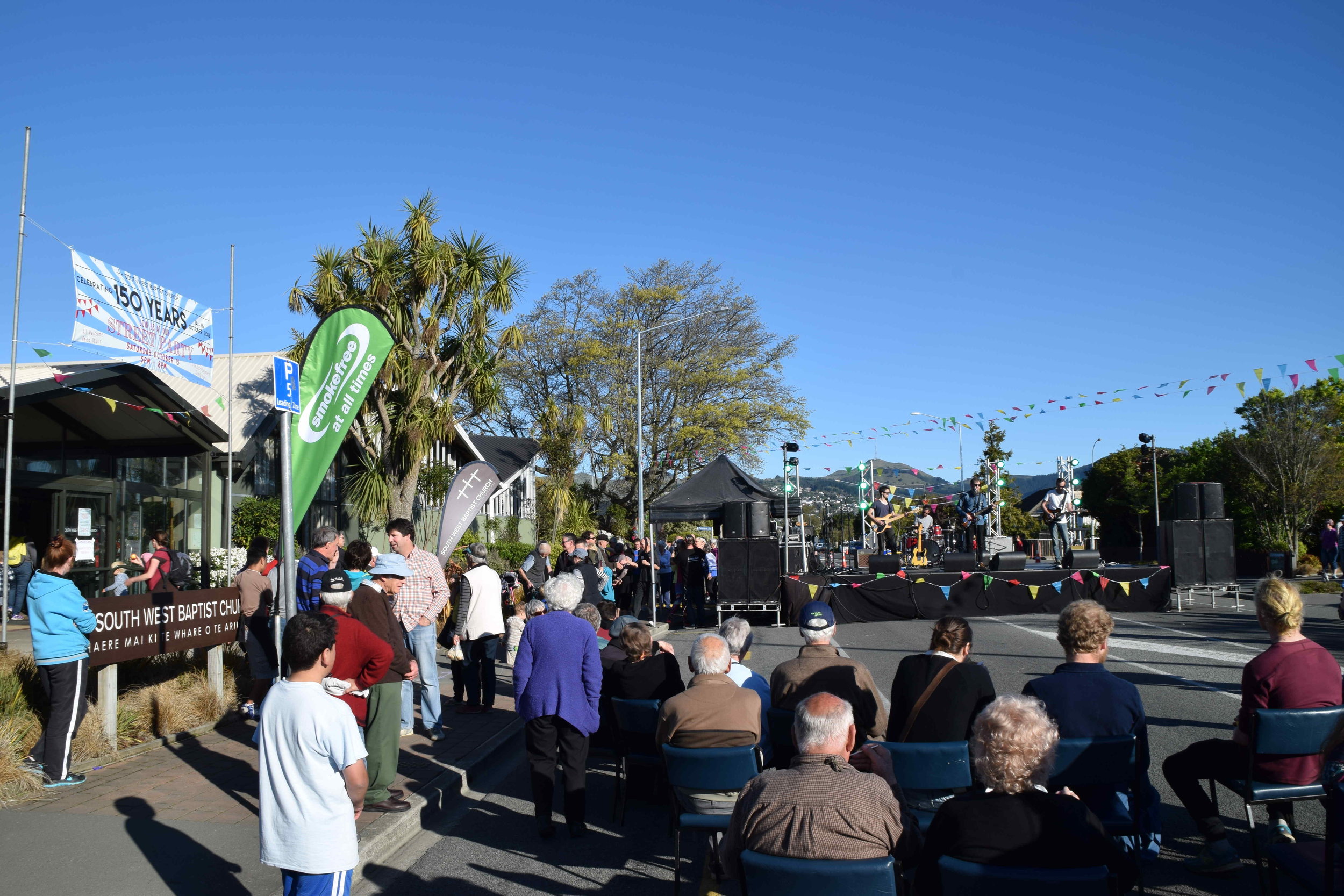  Live music during the street party 