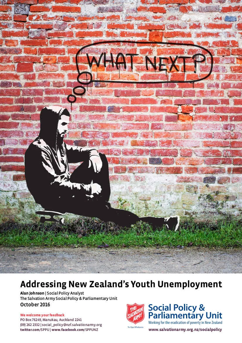 Report: Government and some industries see immigration as an easy-fix to skill shortages, rather than tipping the balance in favour of upskilling young New Zealanders - Salvation Army NZ
