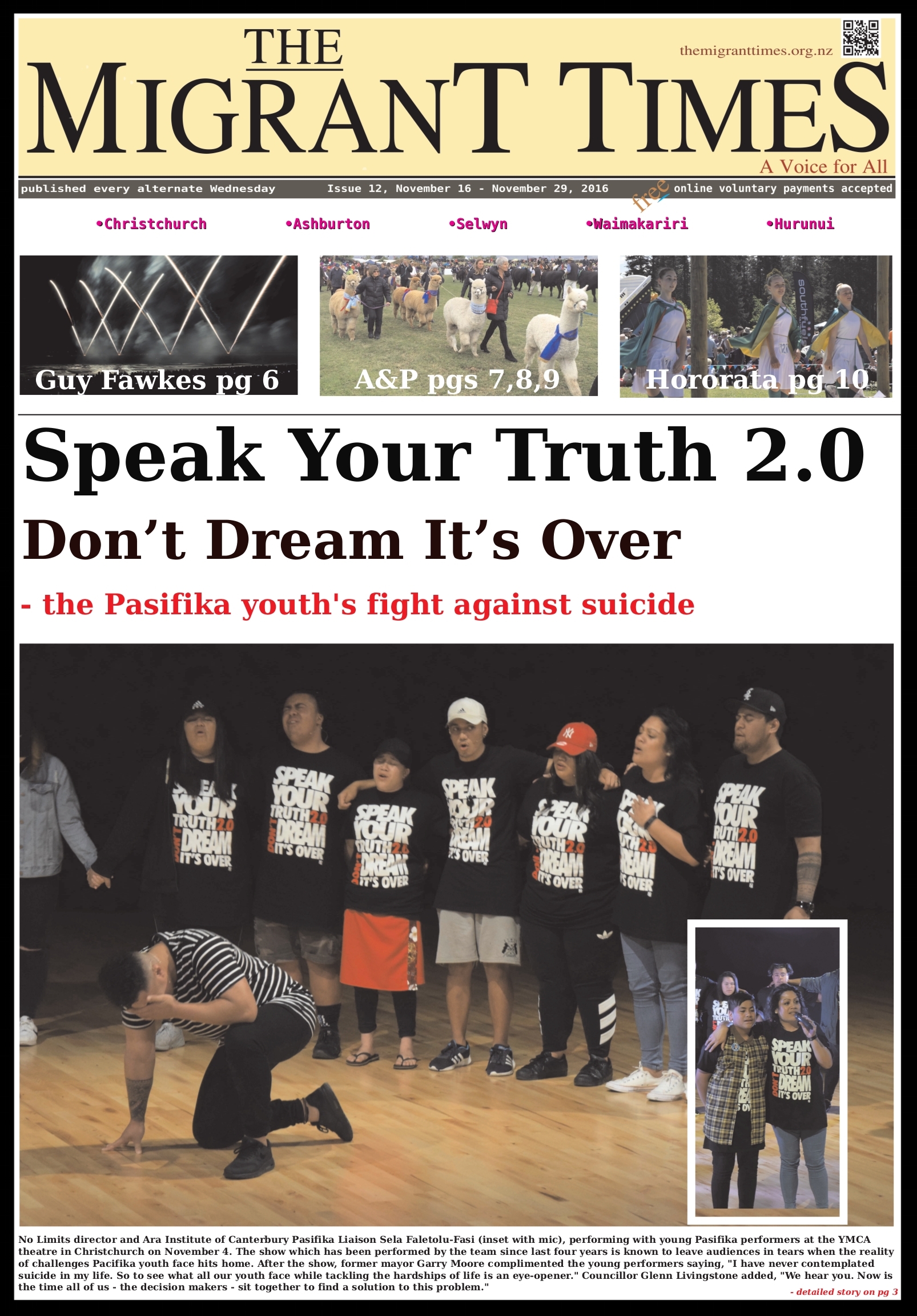 Click on the image to read the pdf version    Issue 12, November 16 - November 29, 2016