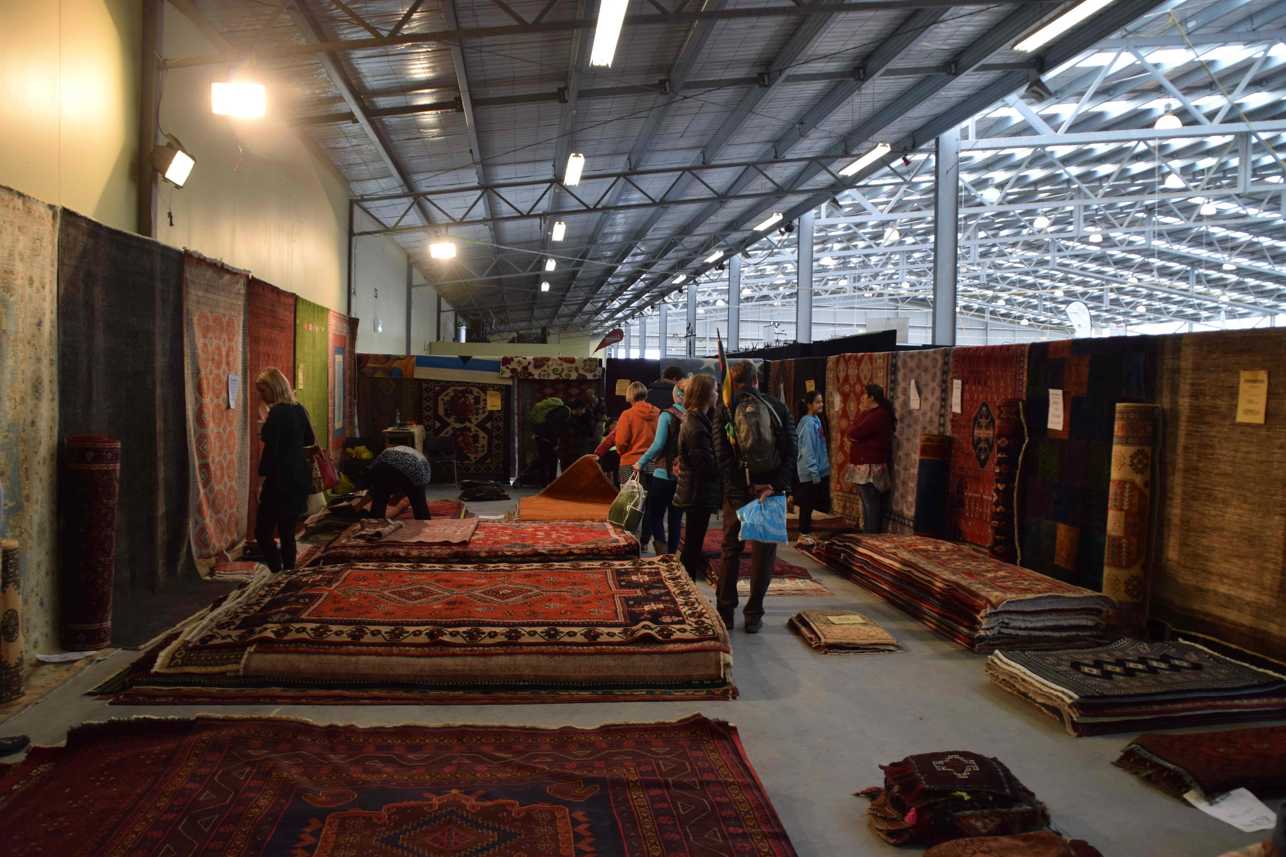  Persian rugs added colour to the trade pavilion 