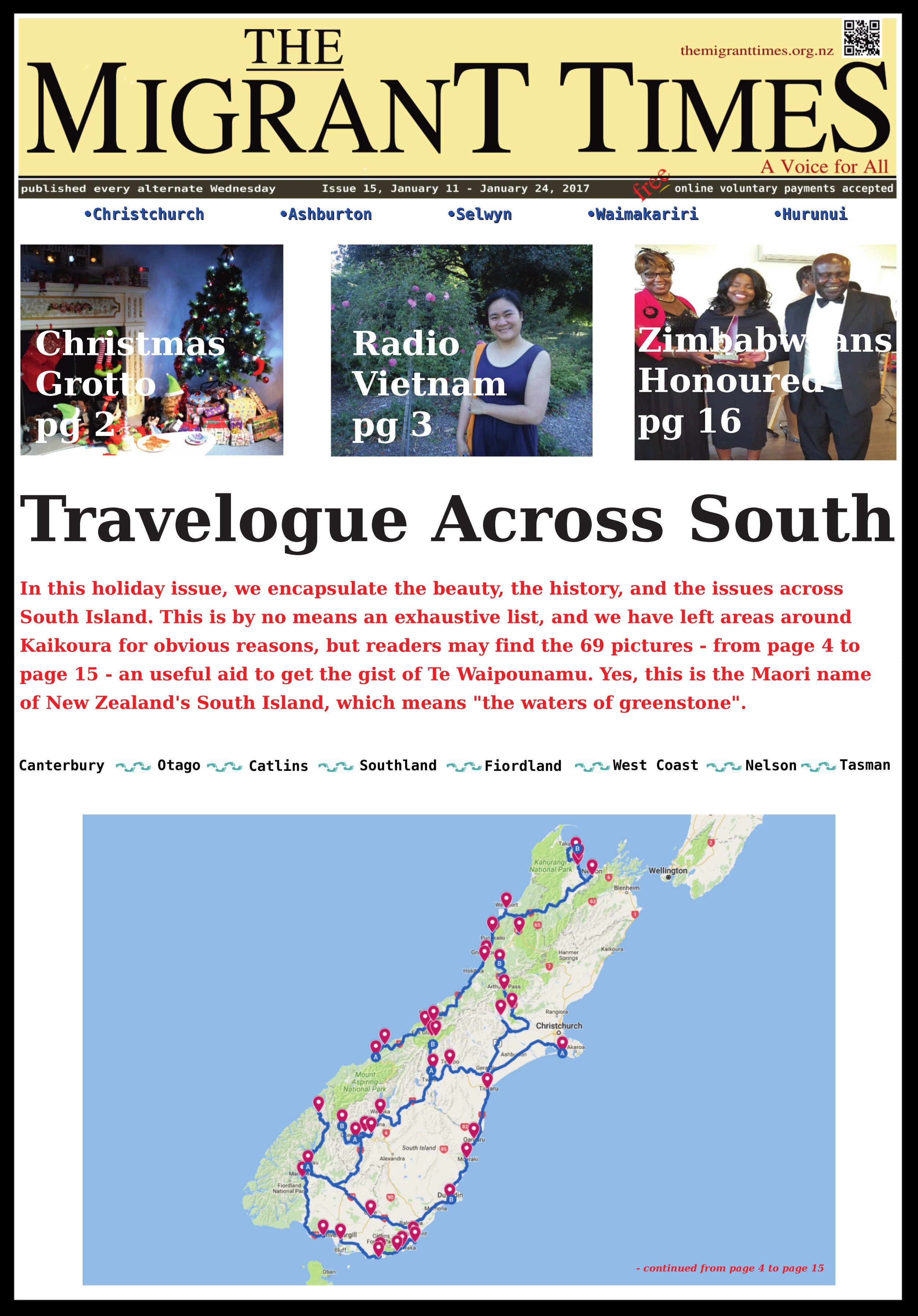 Click on the image to read the pdf version    Issue 15, January 11 - January 24, 2017