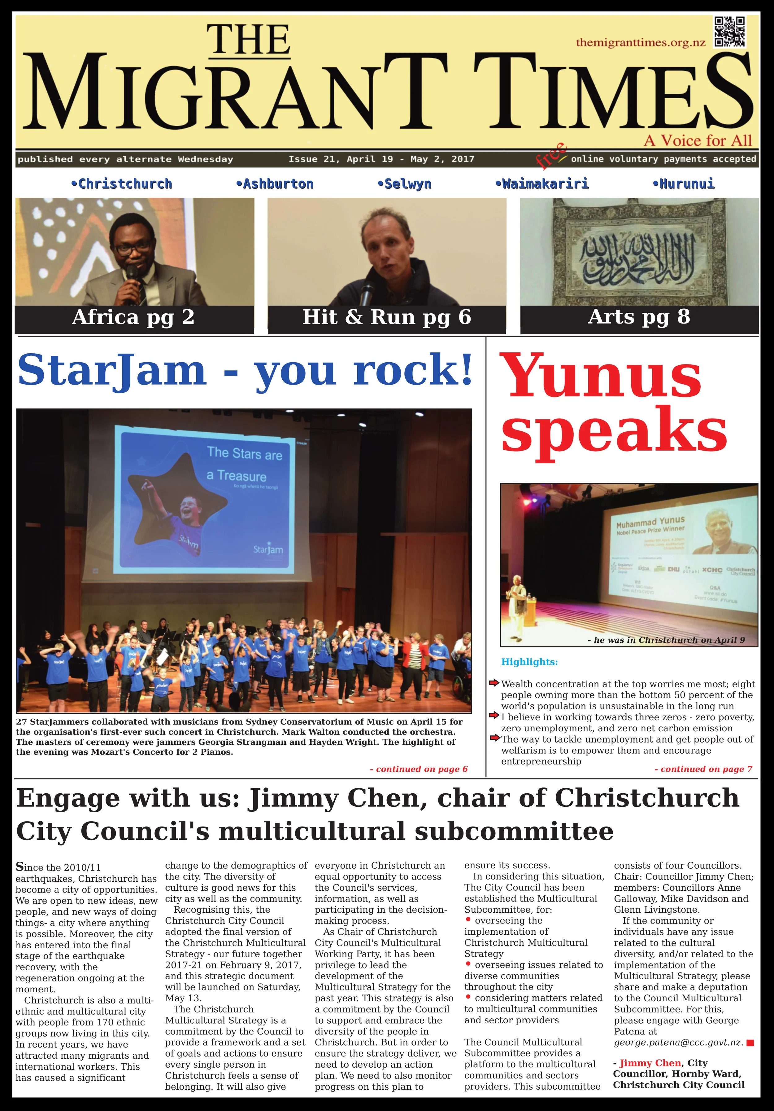 Click on the image to read the pdf version    Issue 21, April 19 - May 2, 2017