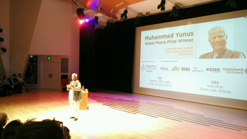 Muhammad Yunus speaks: Social businesses and entrepreneurship should be encouraged in NZ
