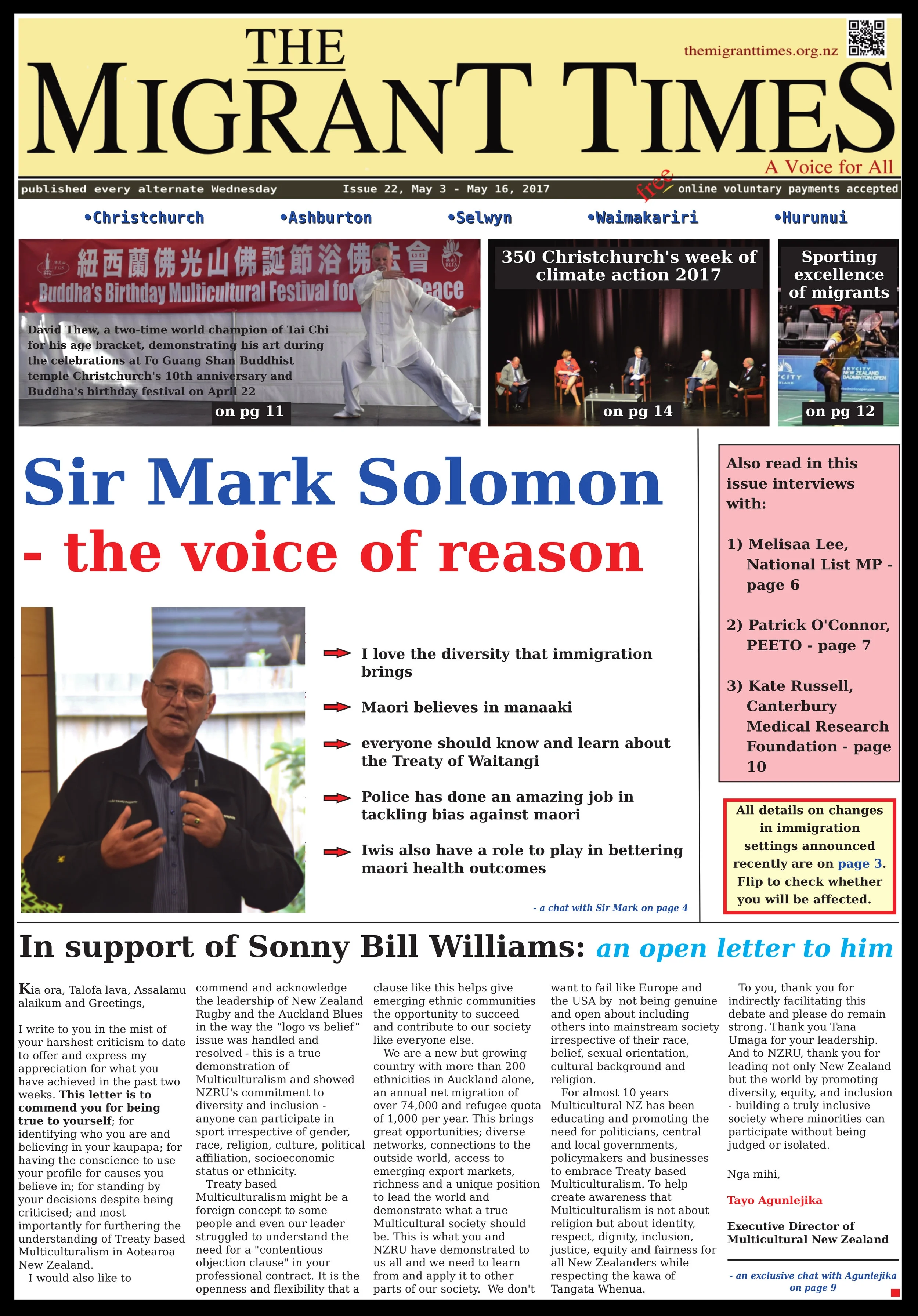 Click on the image to read the pdf version    Issue 22, May 3 - May 16, 2017