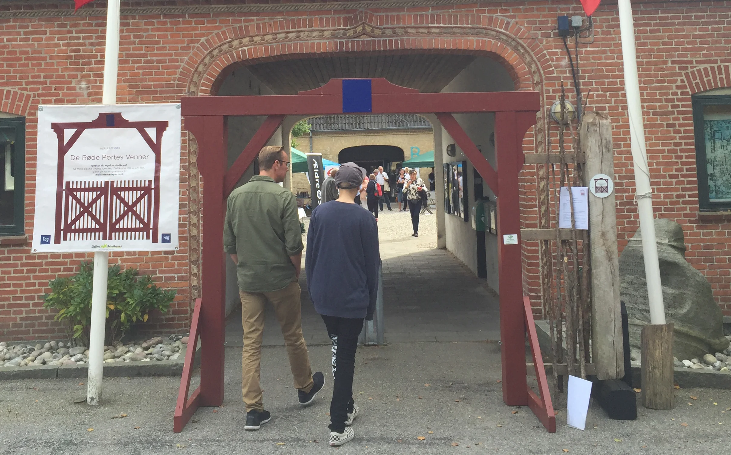 Her ses lågen på Harvartigården under Rudersdals Folkemødedag, september 2016