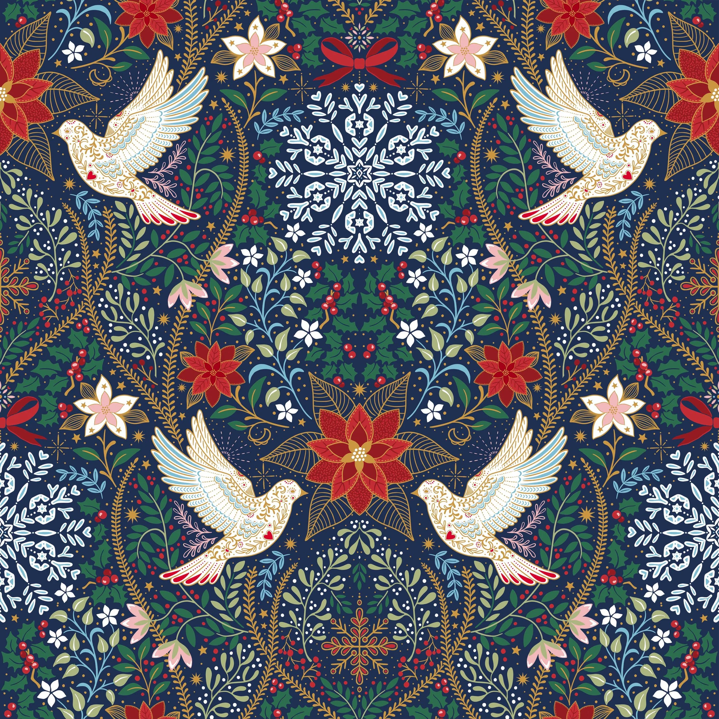 Xmas Dove (Gift bags boxes wrap tags cards money wallets)