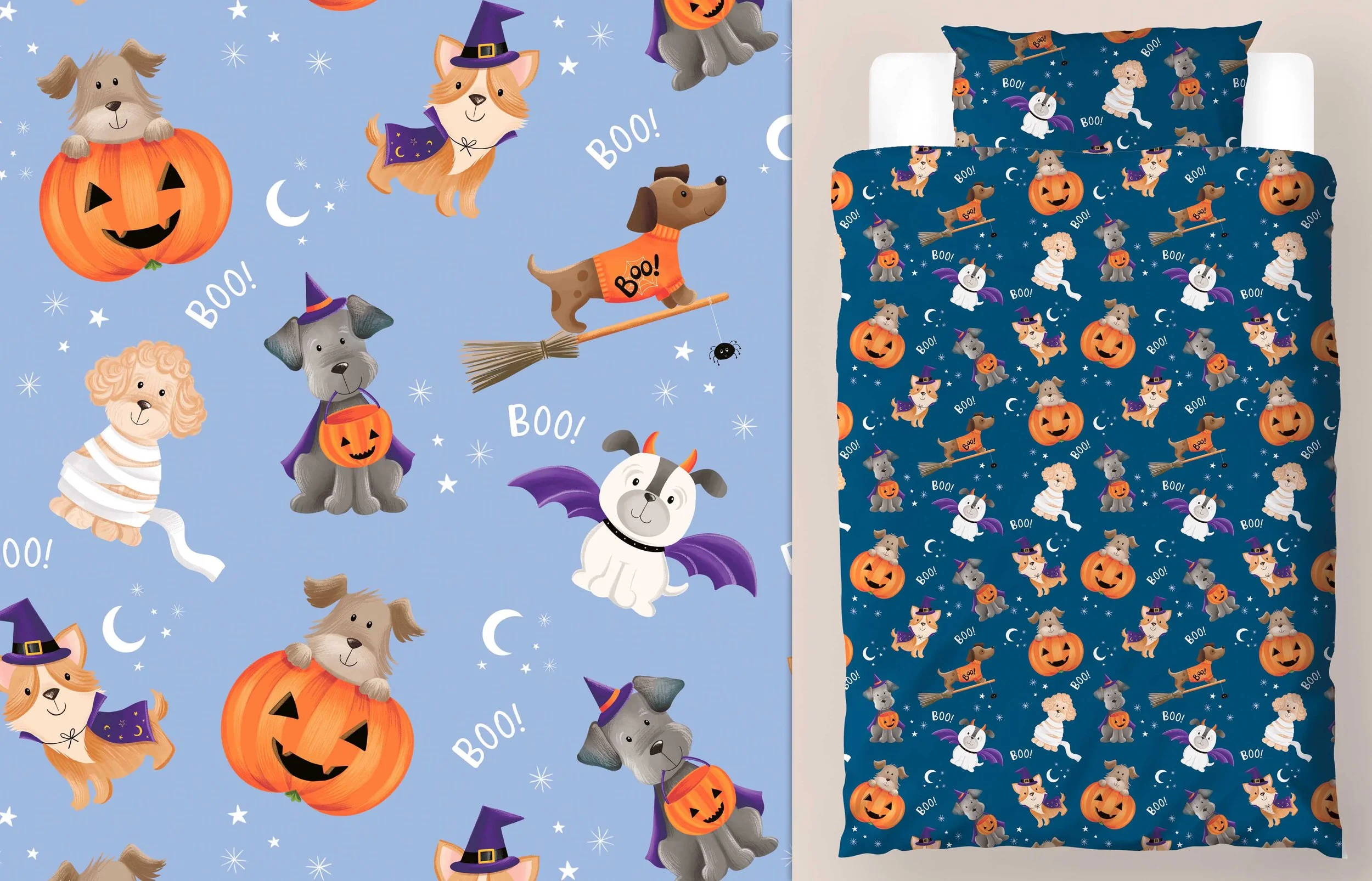 Halloween Pups 64x64