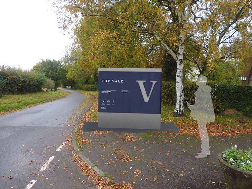 Entrance sign
