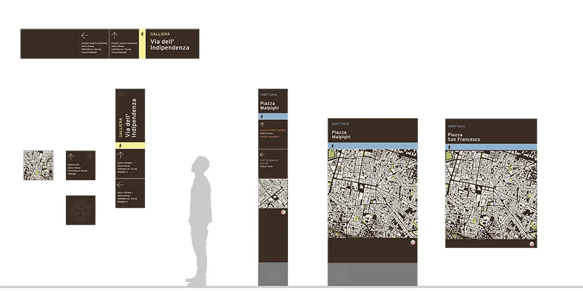 Early indicative concept signage family