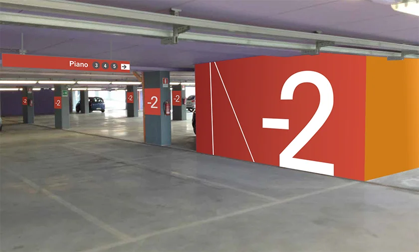Vehicular and pedestrian internal wayfinding and signage