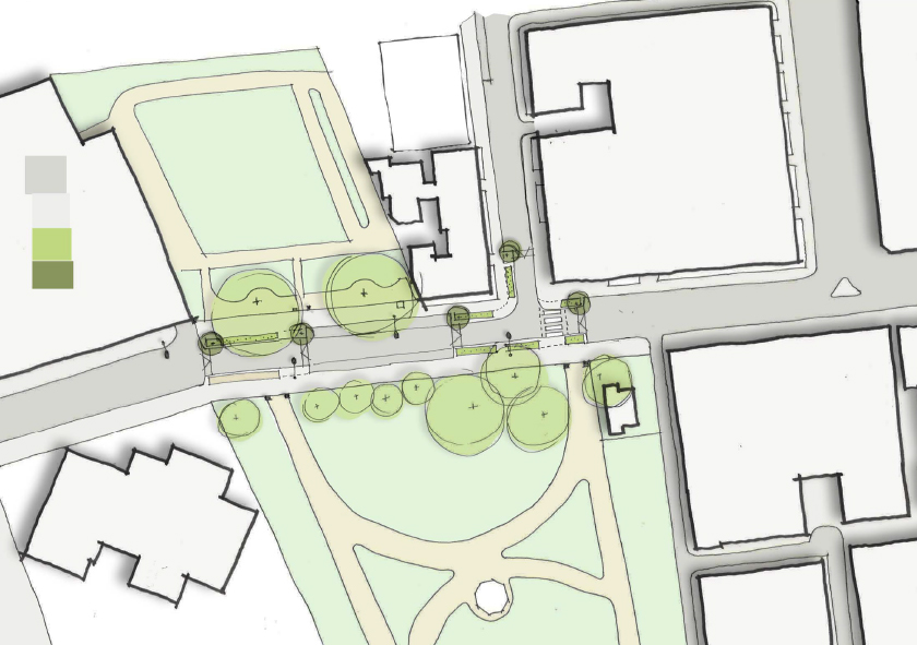 Sketch plan of Paddington Street