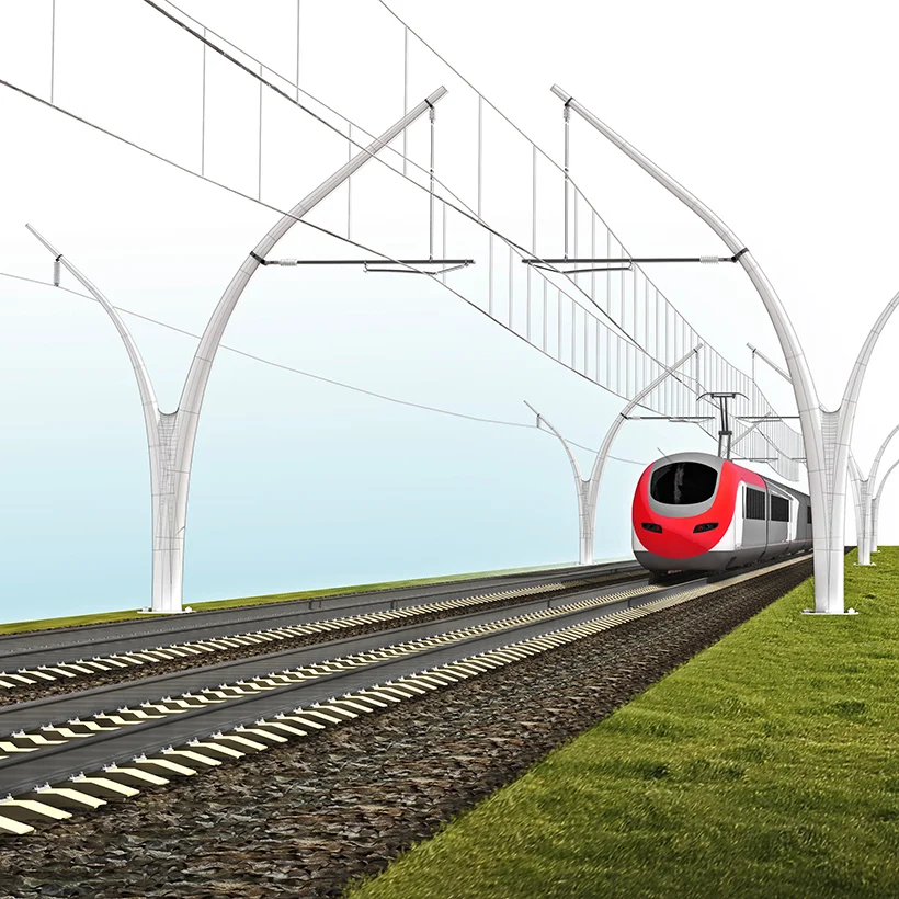3D visualisation of single mast concept