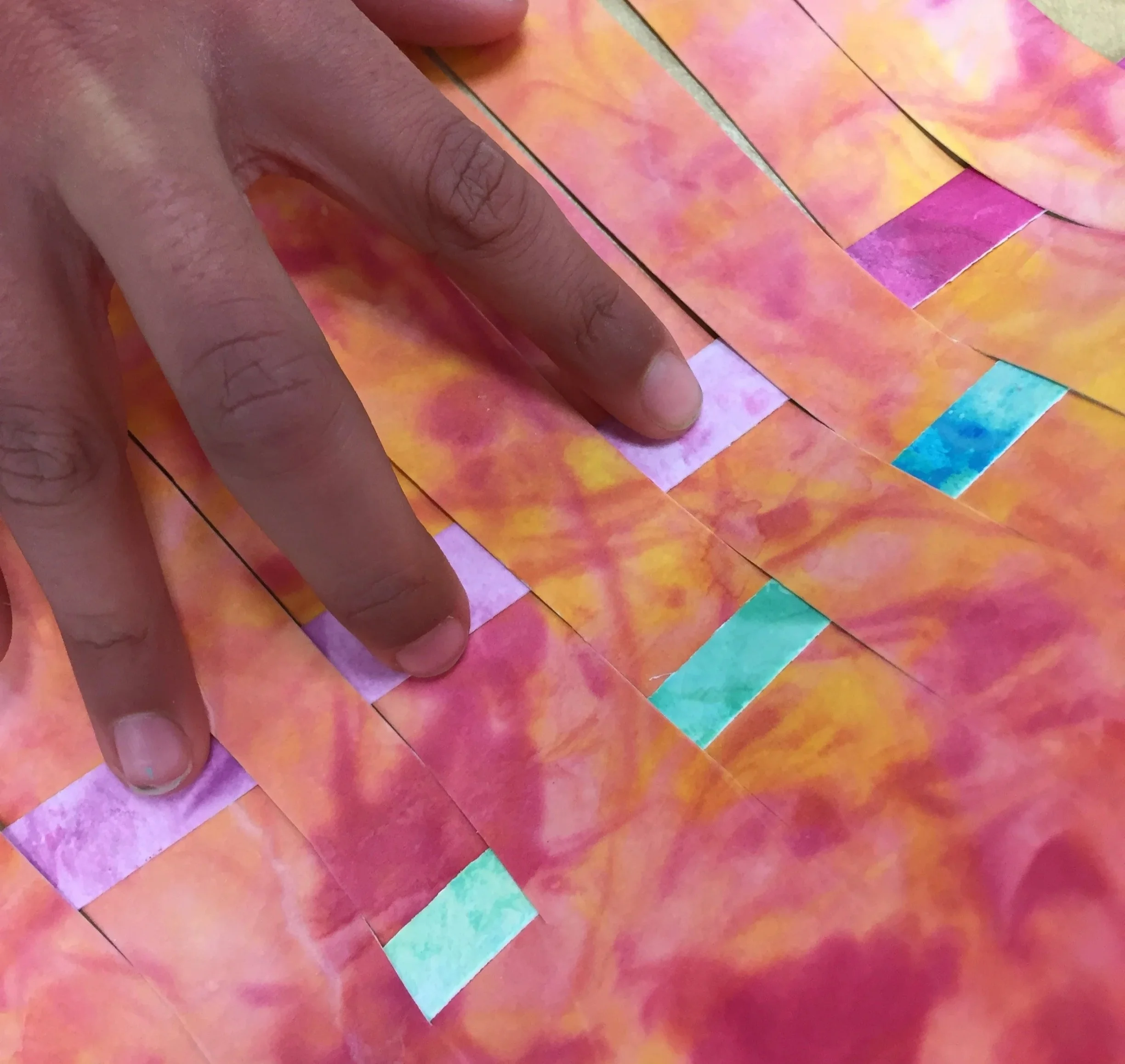 Marbling & Paper Weaving