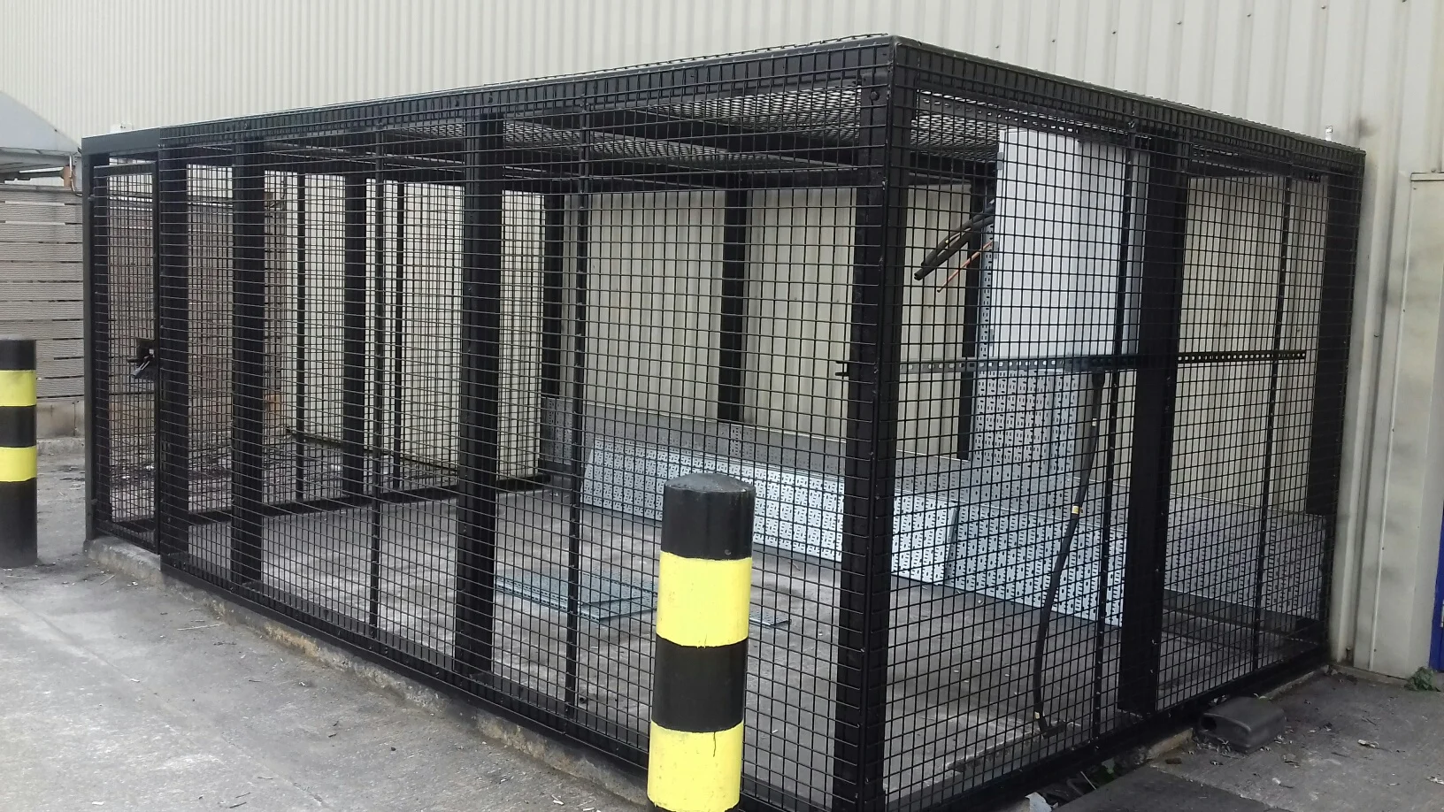 The client invested in new improved anti-vandal cage