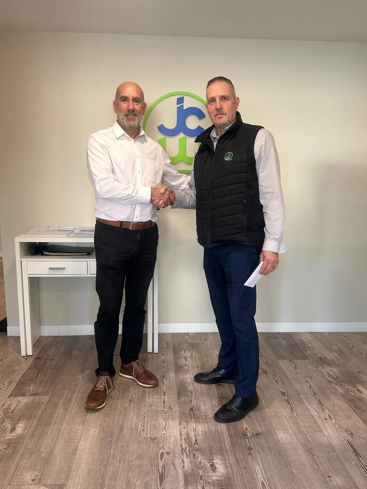 Presenting Long Serving Staff Gift to Mick