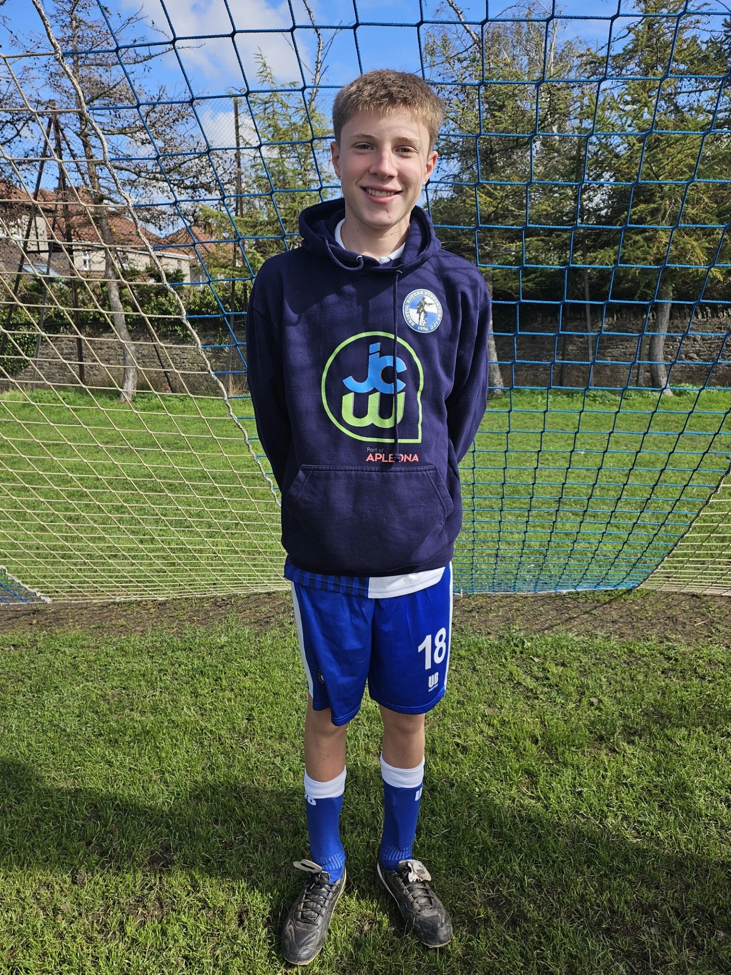 Leo of Bristol Rover U16 JCW Hoodie