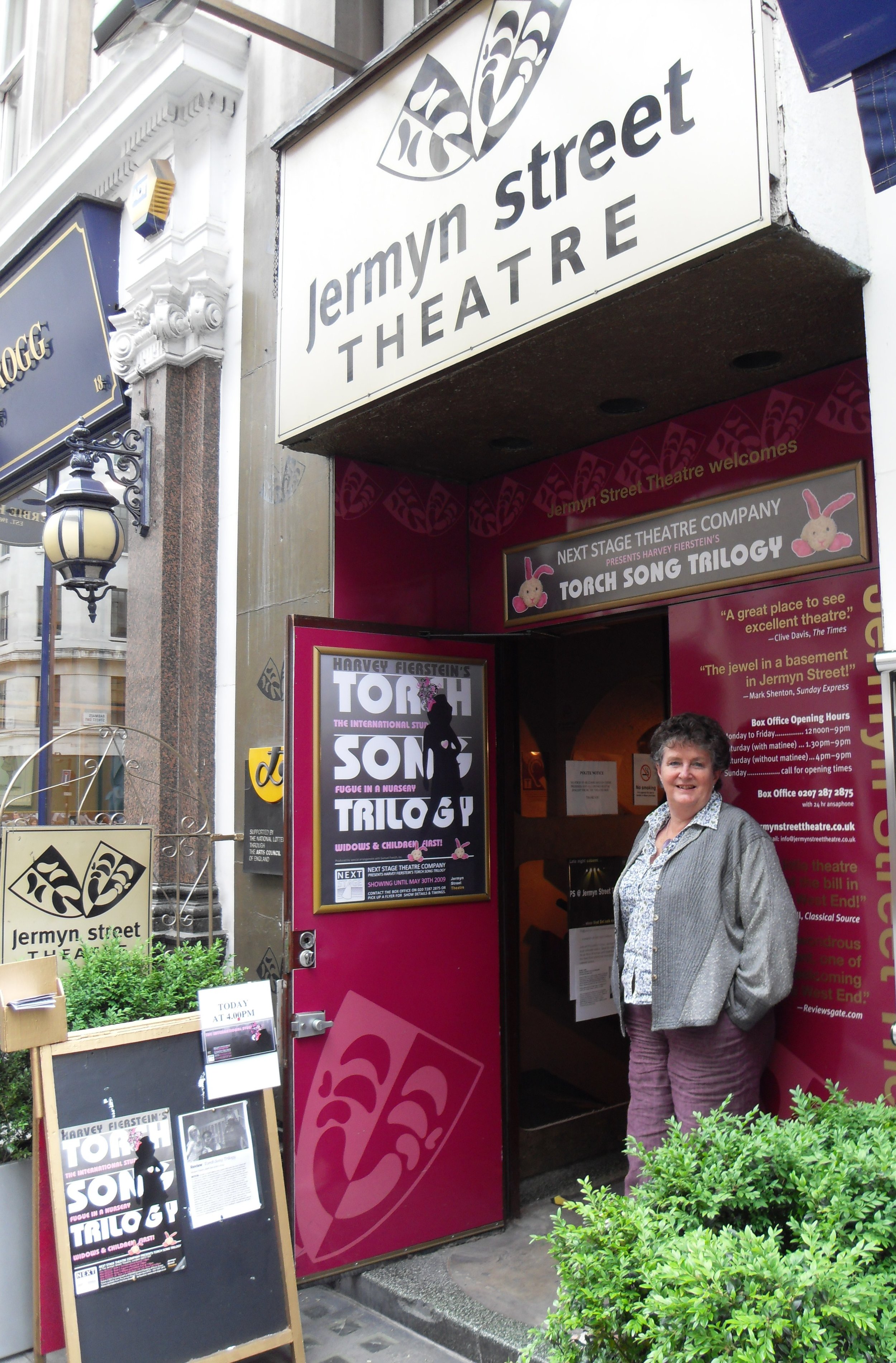The entrance to Jermyn Street Theatre