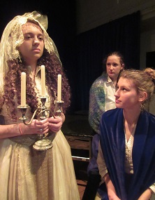 Lydia Gibbons as Miss Havisham with Catherine Jones and Eleanor Harris.JPG