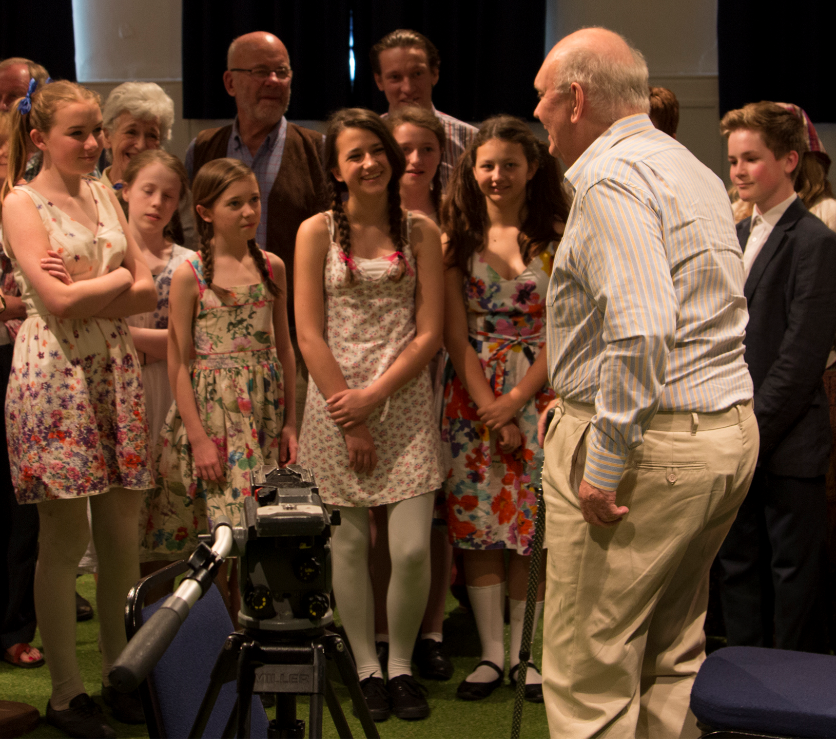 Patron Sir Alan Ayckbourn Youth members of the cast of House &amp; Garden (2014)