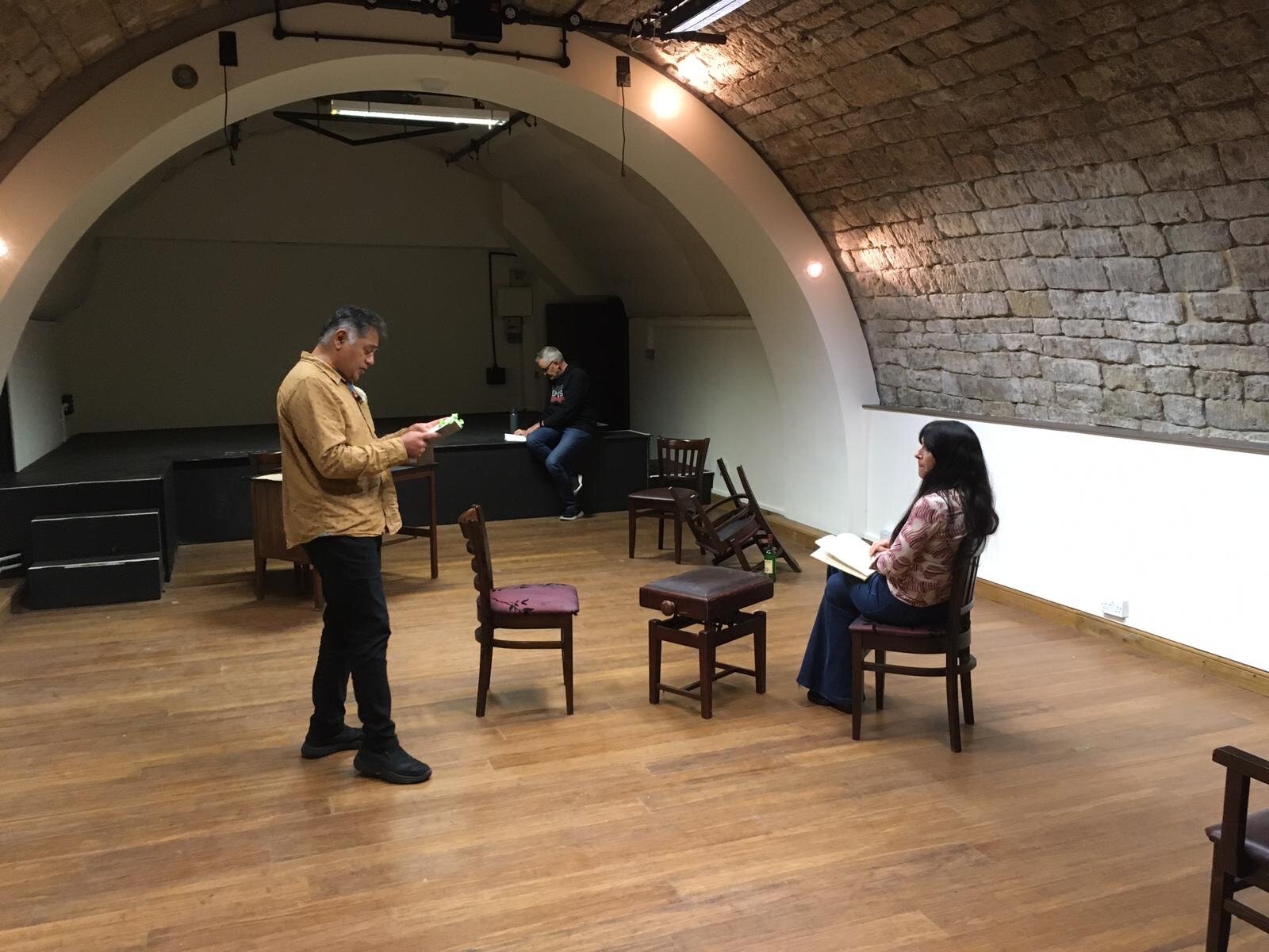 Members of Next Stage rehearse for The Hothouse