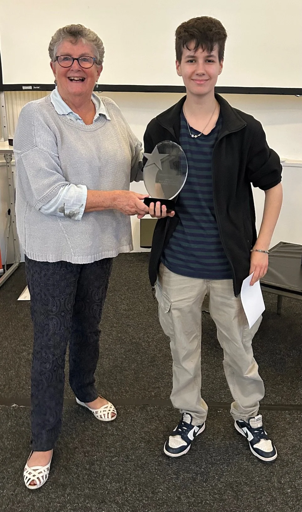 Finn Zanelli with Ann Ellison