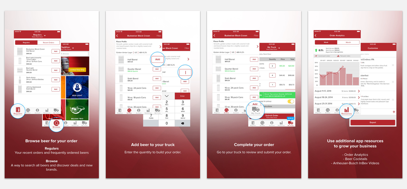 I built interactive prototypes using Principle to illustrate interactions that are difficult to visualize with static wireframes.