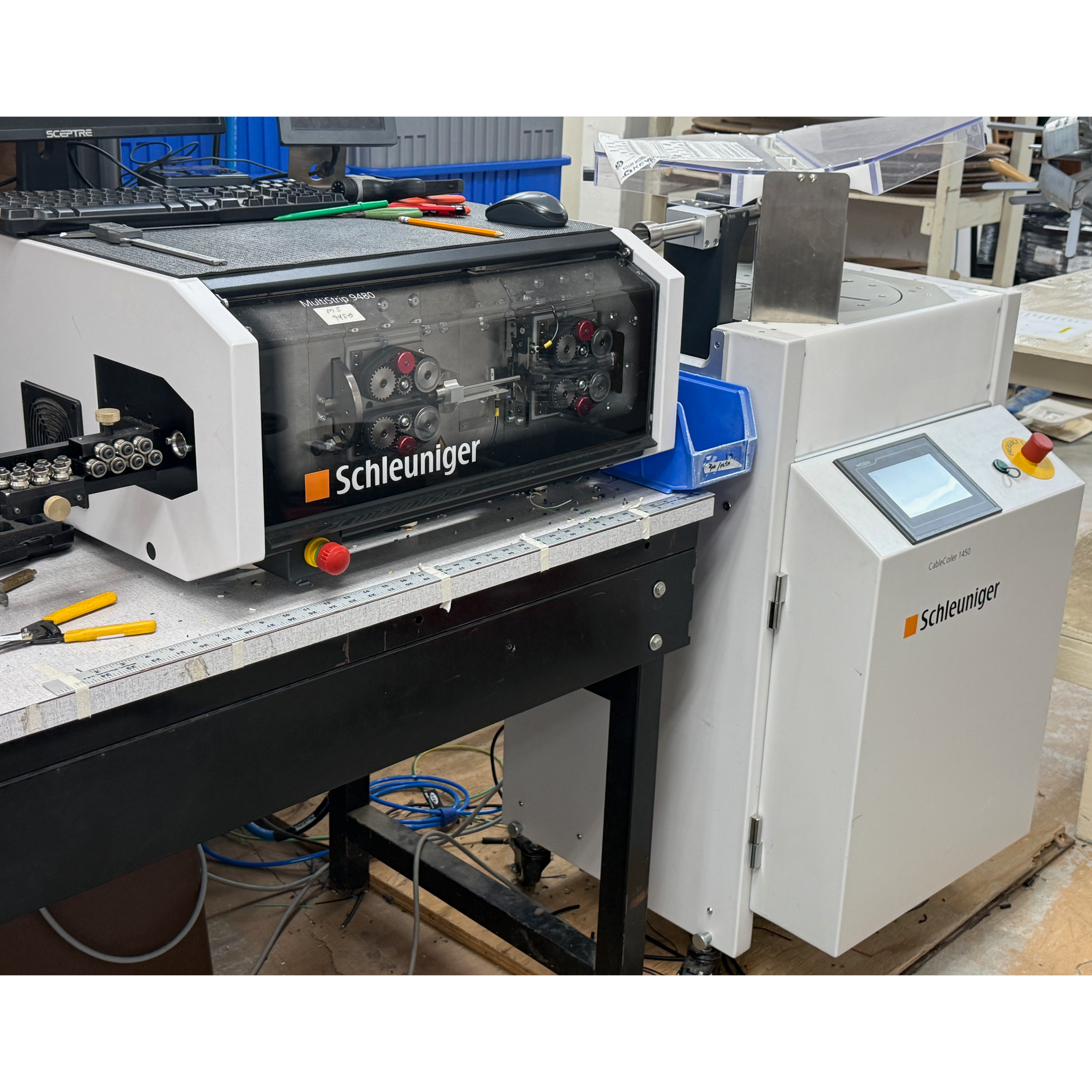 Schluniger Multistrip 9480S, with Straightener 4000U and CableCoiler 1450
