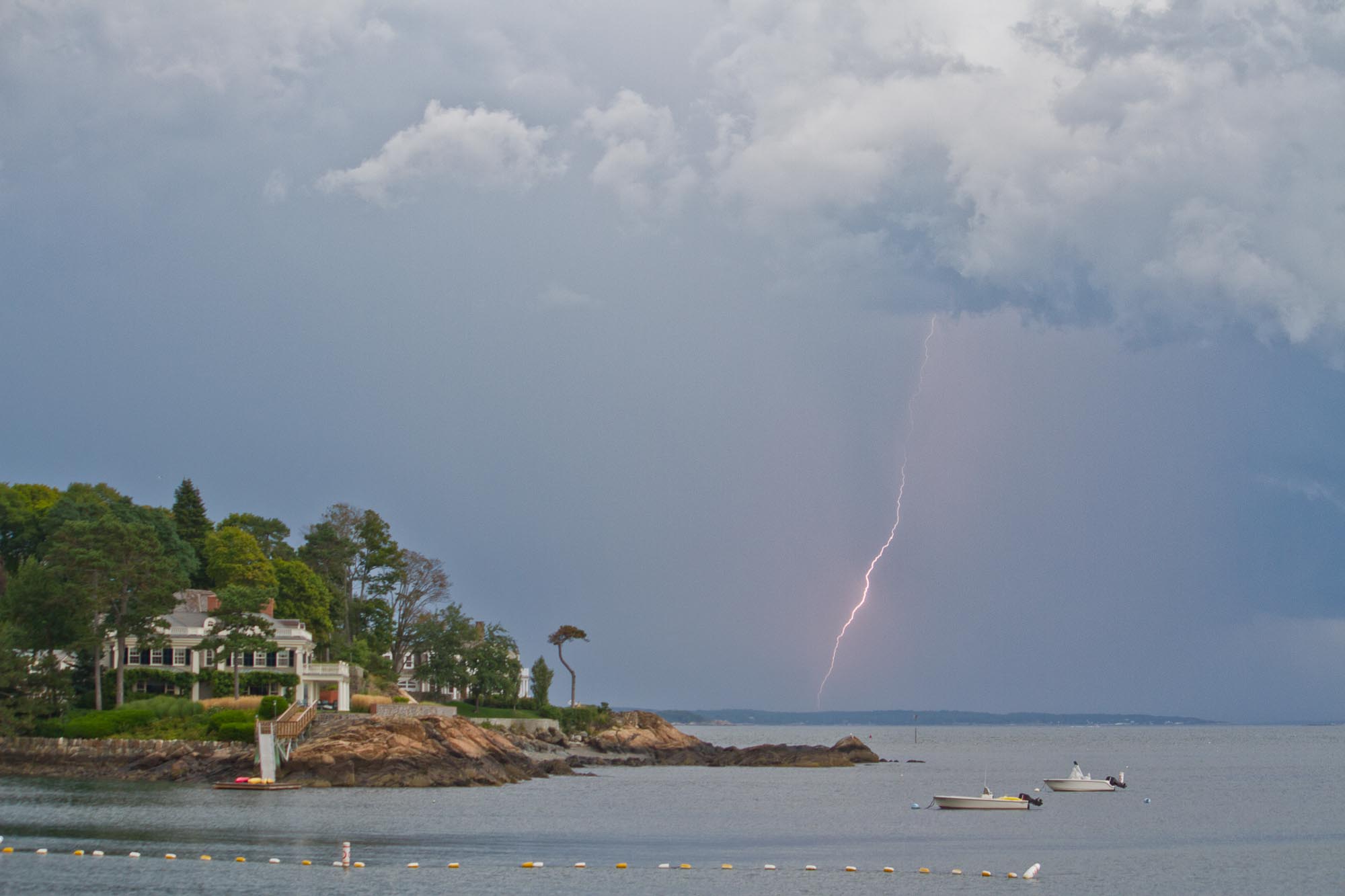 Lightning over Peach's Point