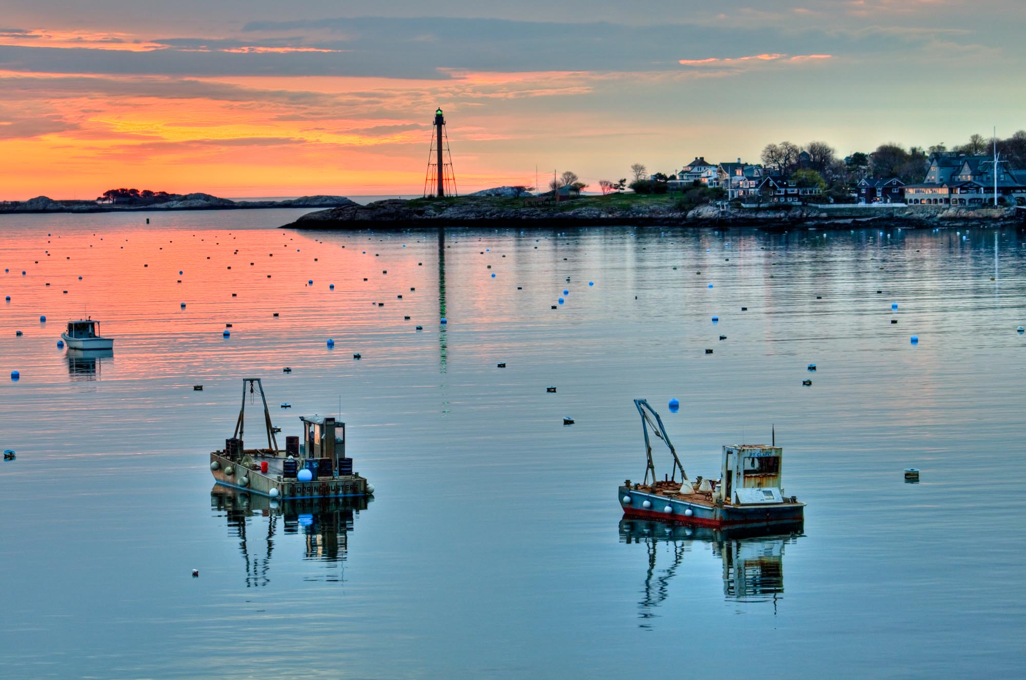 "Reflective Barges"