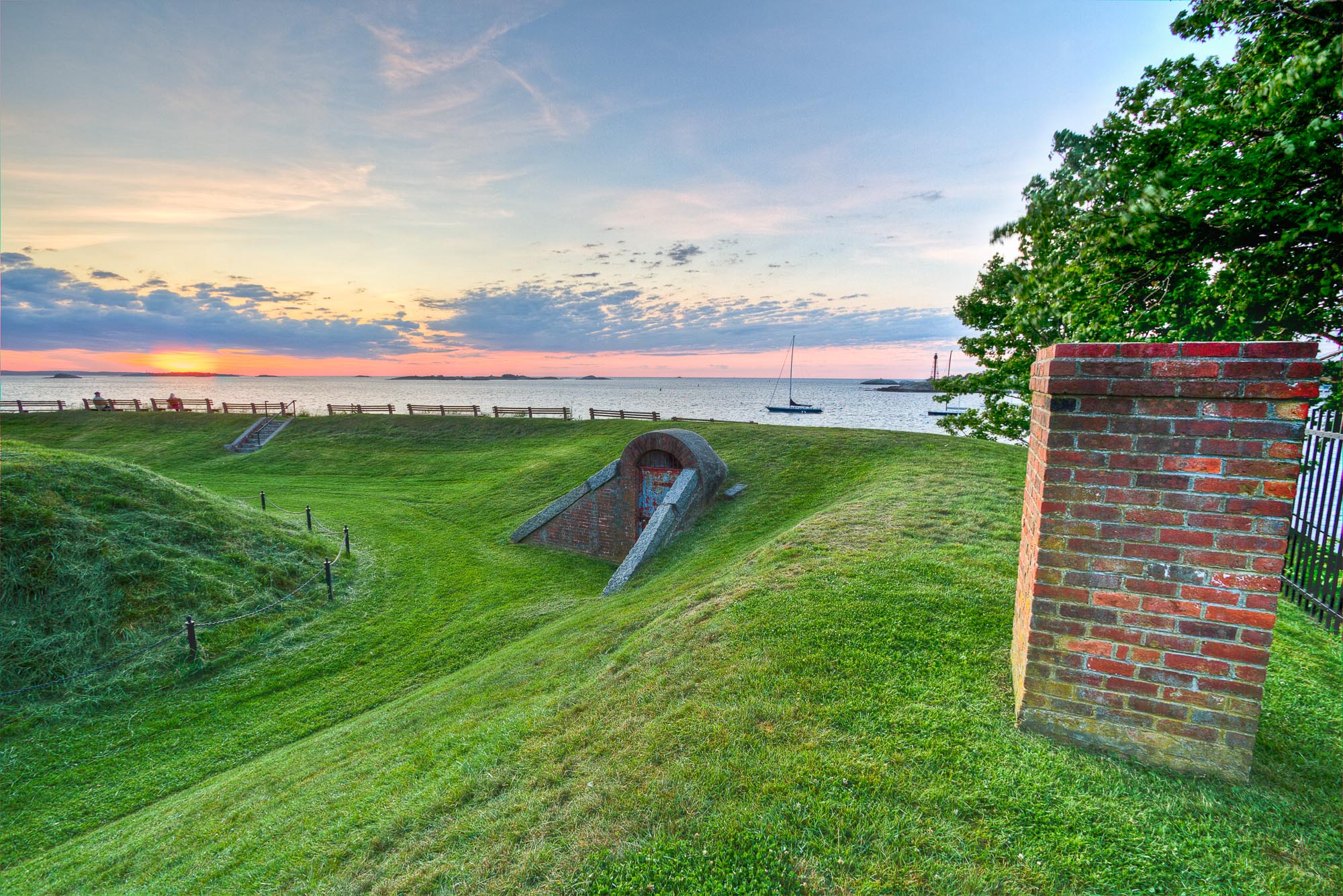 Fort Sewall embankments